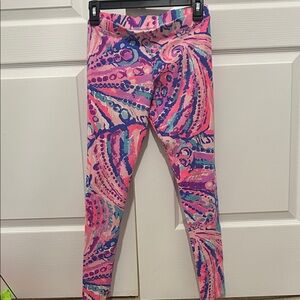Lilly Pulitzer Kids Leggings - Pink and Blue Swirl